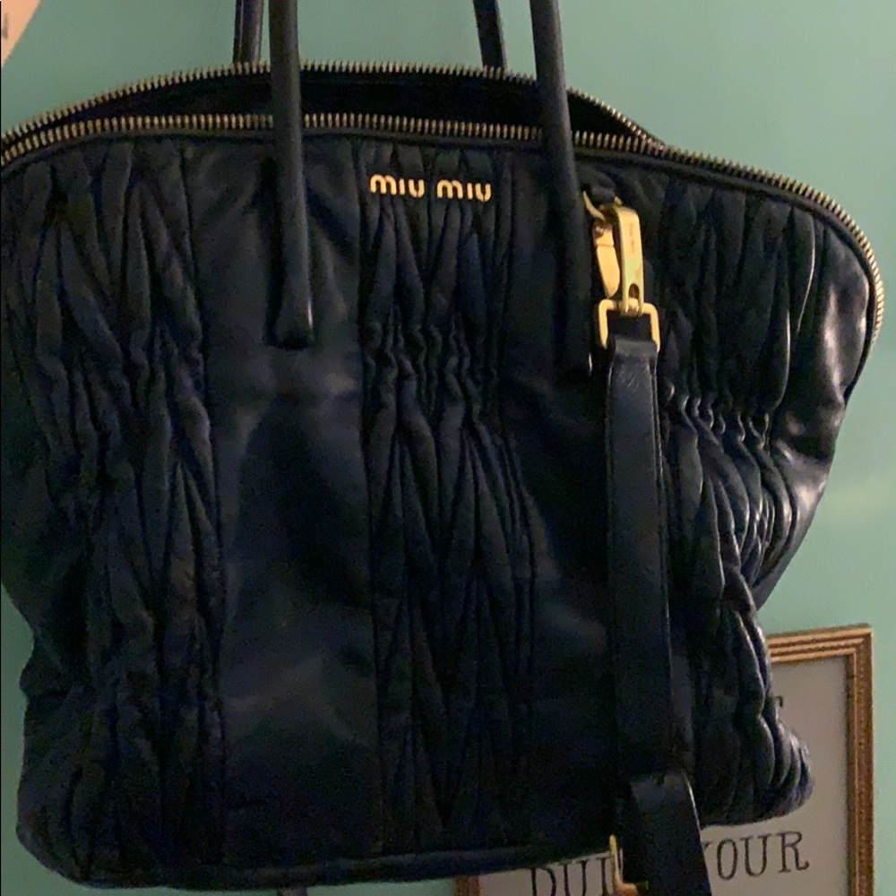 Miu miu bag  in Mint condition navy blue